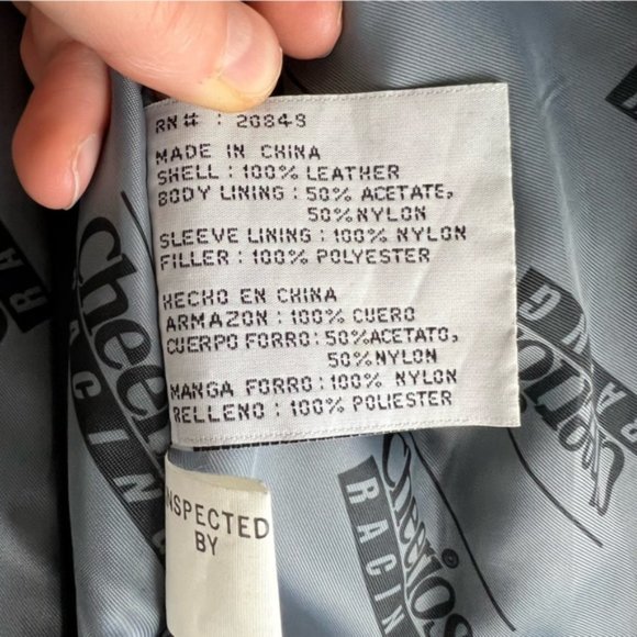 Vintage Cheerios Racing Men's Leather Jacket - Size 2XL - Picture 11 of 12